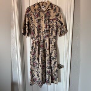 Vintage western style mid length dress